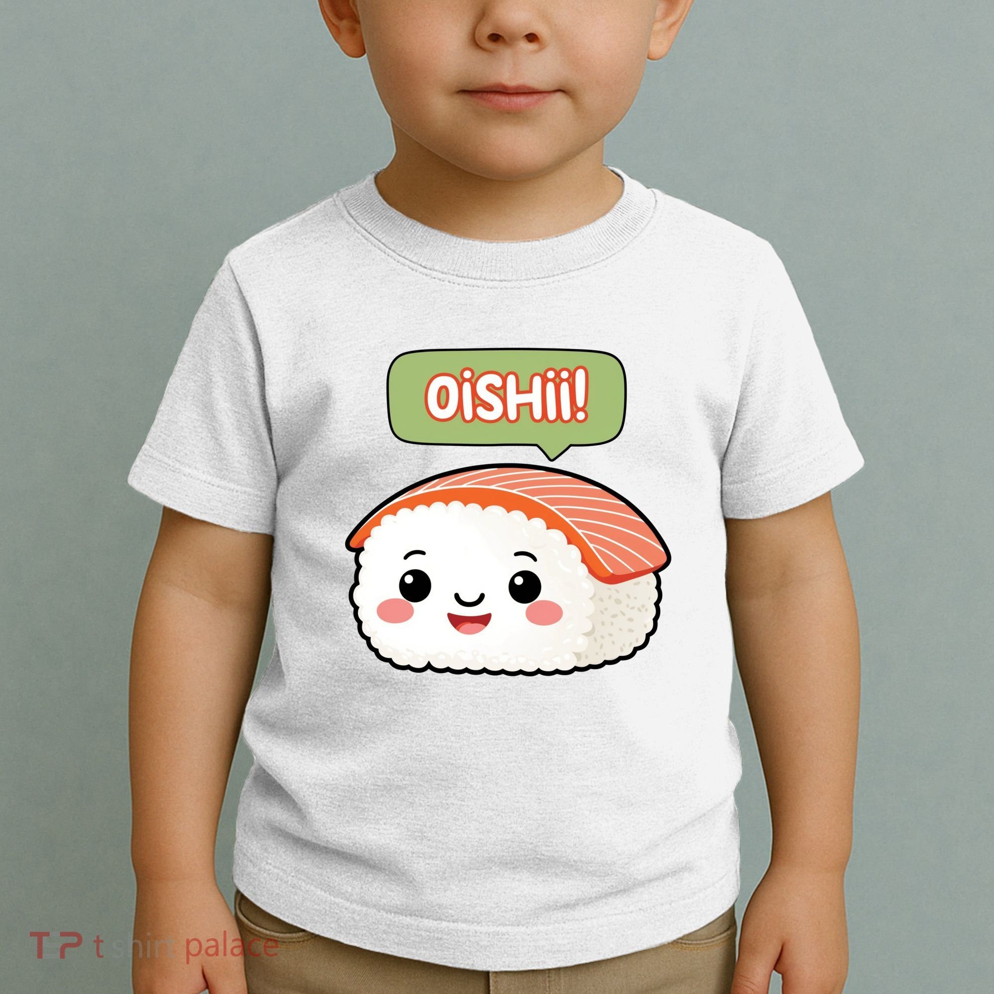 Kawaii Sushi Oishii! Cute Food Illustration Toddler T-Shirt