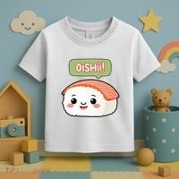 Kawaii Sushi Oishii! Cute Food Illustration Toddler T-Shirt thumb 3