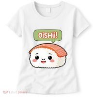 Kawaii Sushi Oishii! Cute Food Illustration Women's T-Shirt thumb 0