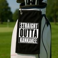 Kankakee Straight Outta Kankakee Gift Golf Towel thumb 2