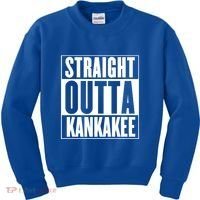 Kankakee Straight Outta Kankakee Gift Kids Sweatshirt thumb 0