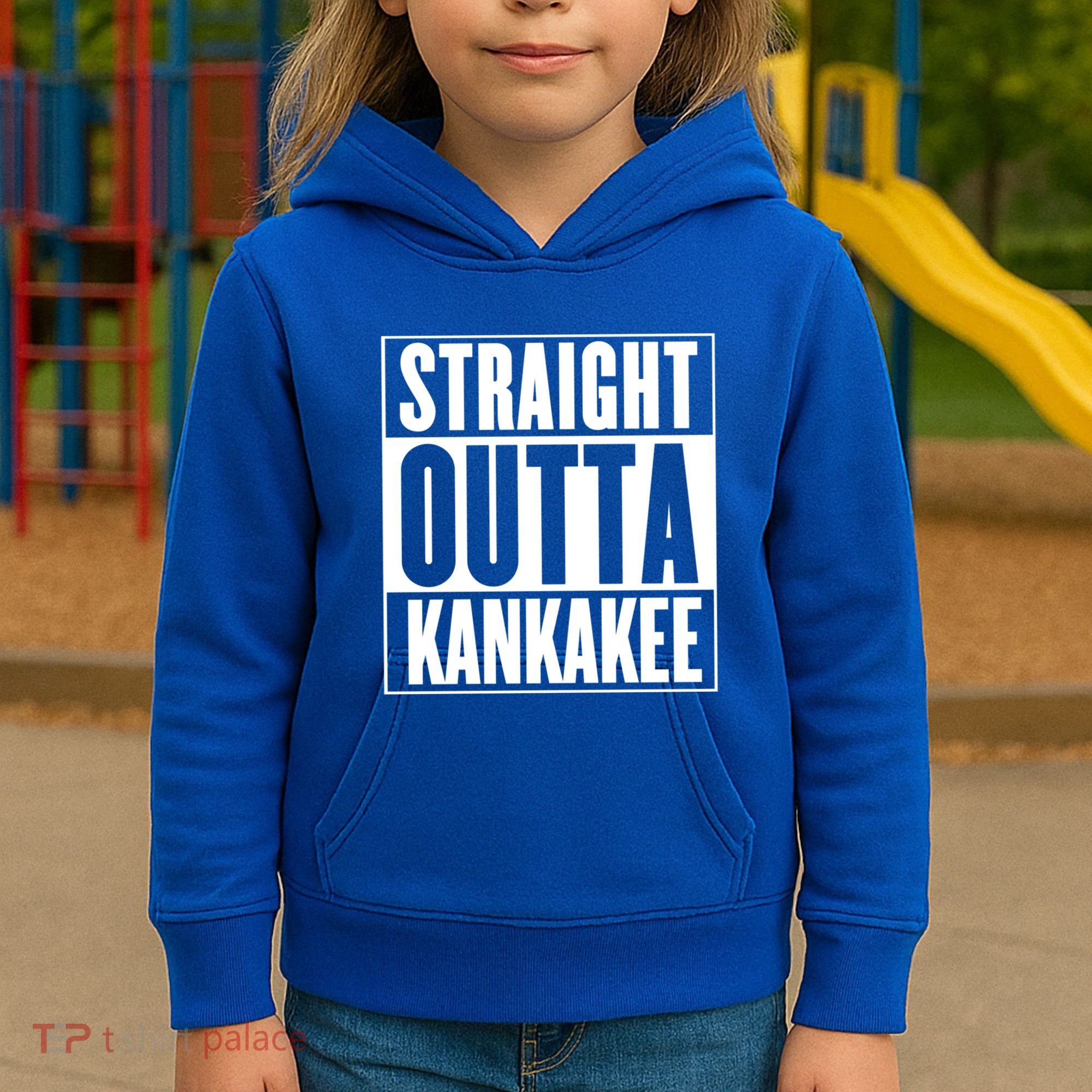 Kankakee Straight Outta Kankakee Gift Kids Hoodie