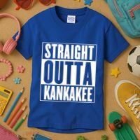 Kankakee Straight Outta Kankakee Gift Kids T-Shirt thumb 3