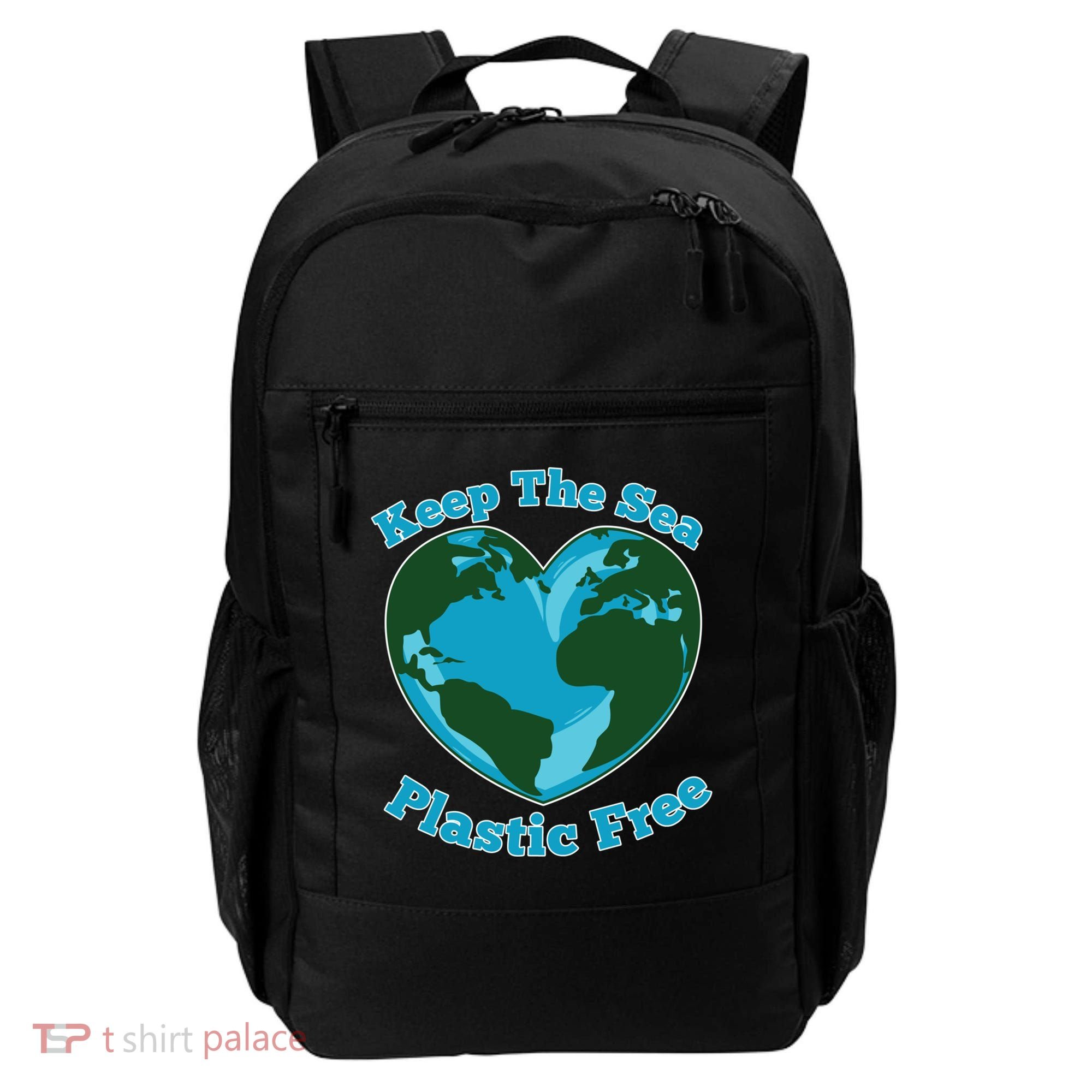 Keep Sea Plastic Free Environtal Clean Up Garbage Gift Backpack