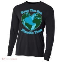 Keep Sea Plastic Free Environtal Clean Up Garbage Gift Cooling Performance Long Sleeve Crew thumb 0
