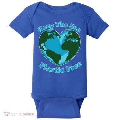 Keep Sea Plastic Free Environtal Clean Up Garbage Gift Baby Bodysuit