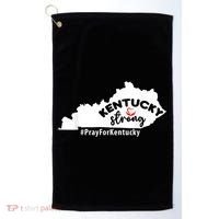 Kentucky Strong Pray For Kentucky Golf Towel thumb 0