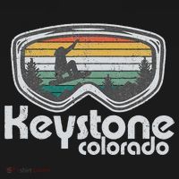 Keystone Snowboarding Retro Colorado Mountain Snowboard  T-Shirt thumb 7