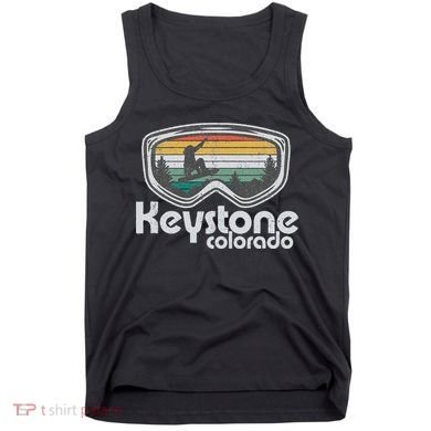 Keystone Snowboarding Retro Colorado Mountain Snowboard  Tank Top