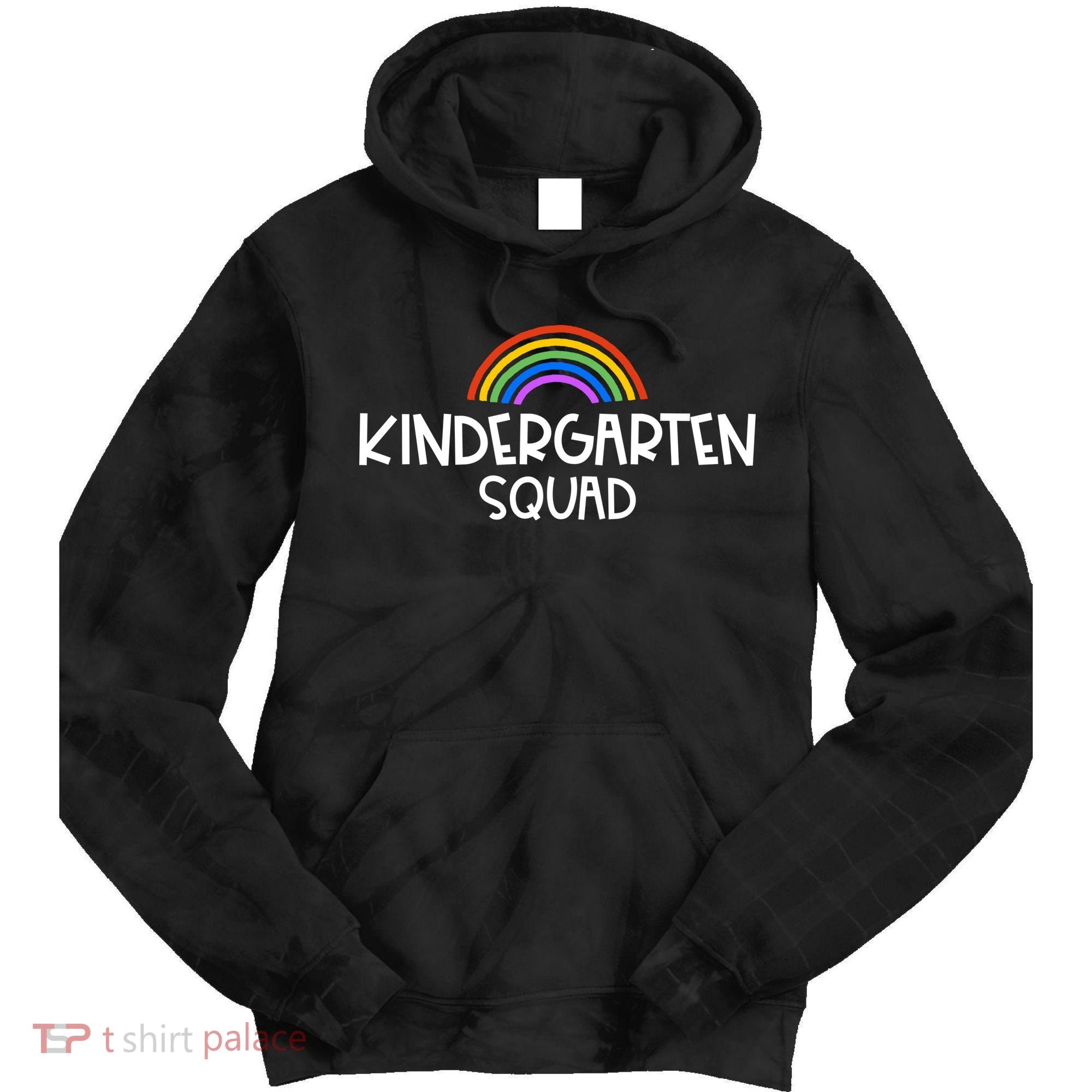 Kindergarten Squad Rainbow Tie Dye Hoodie