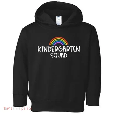 Kindergarten Squad Rainbow Toddler Hoodie