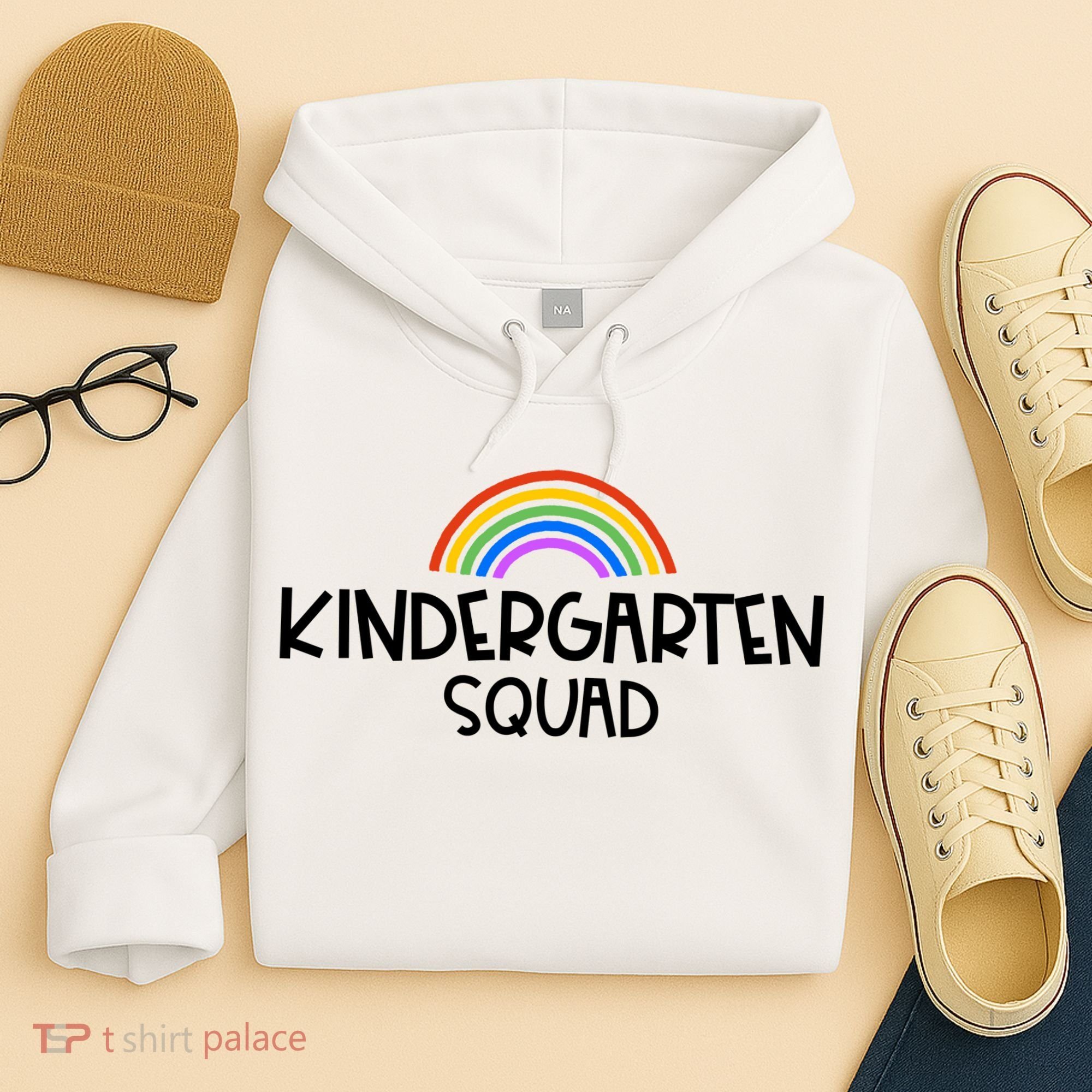 Kindergarten Squad Rainbow Hoodie