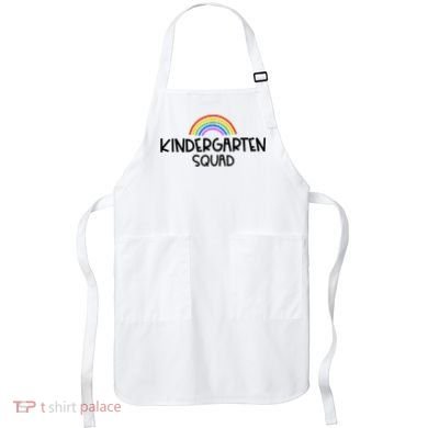 Kindergarten Squad Rainbow Apron