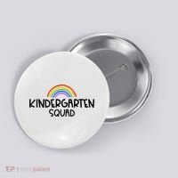 Kindergarten Squad Rainbow Button thumb 0