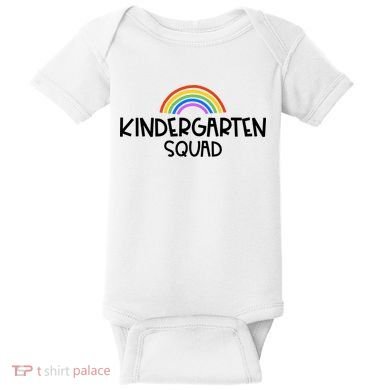 Kindergarten Squad Rainbow Baby Bodysuit