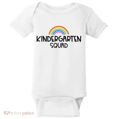 Kindergarten Squad Rainbow Baby Bodysuit