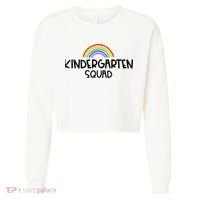 Kindergarten Squad Rainbow Cropped Pullover Crew thumb 0