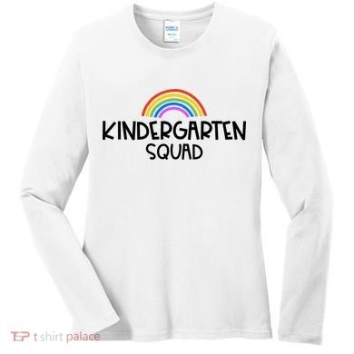 Kindergarten Squad Rainbow Women's Long Sleeve Shirt