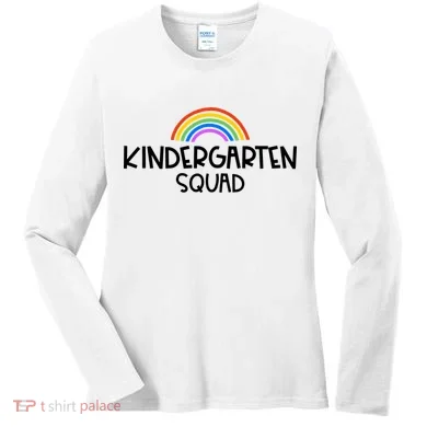 Kindergarten Squad Rainbow Women's Long Sleeve Shirt