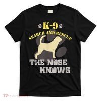 K9 Search & Rescue Dog Team Bloodhound Tracking SAR K9 T-Shirt thumb 0