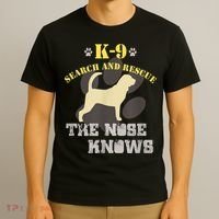 K9 Search & Rescue Dog Team Bloodhound Tracking SAR K9 T-Shirt thumb 3