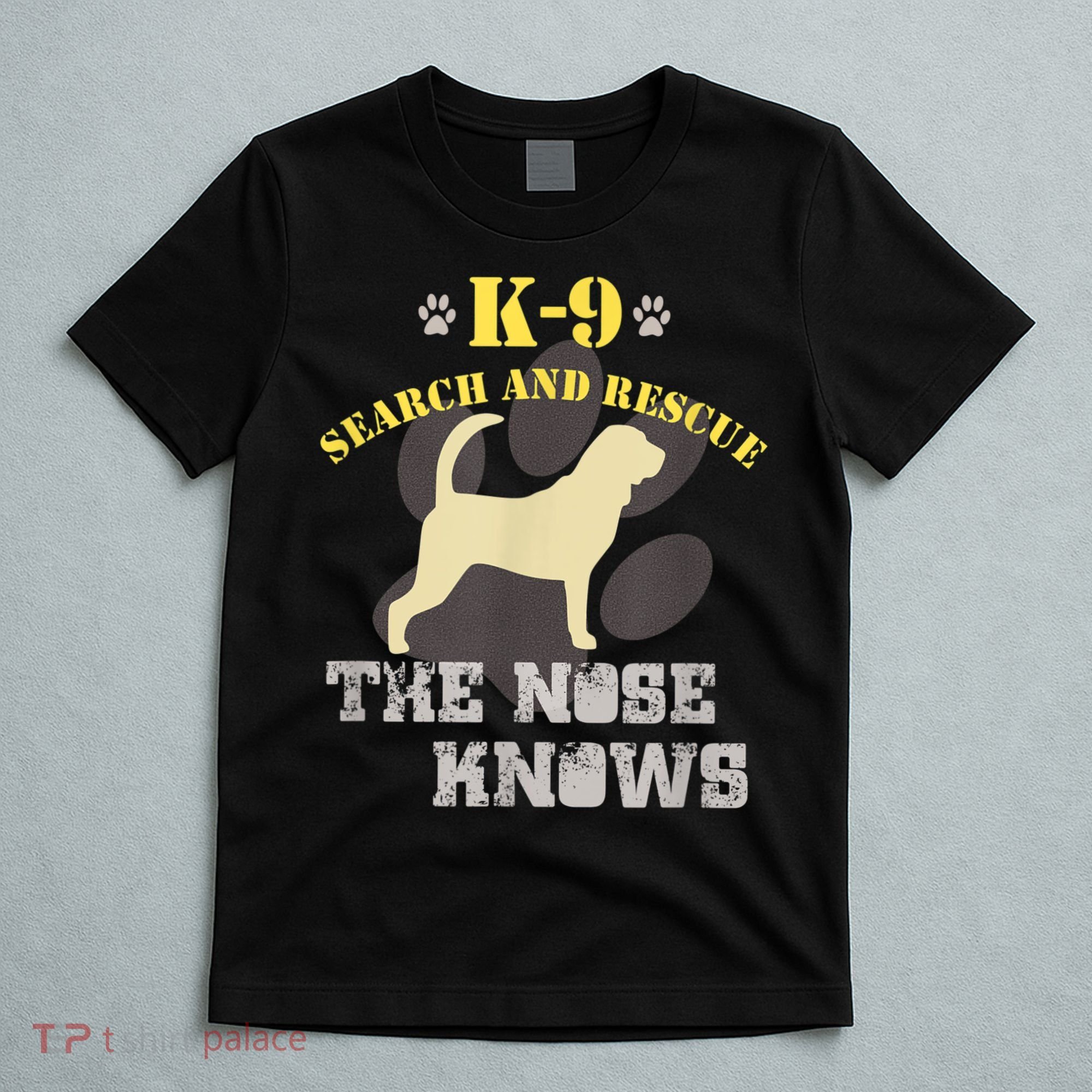 K9 Search & Rescue Dog Team Bloodhound Tracking SAR K9 T-Shirt