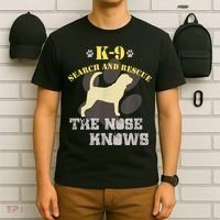 K9 Search & Rescue Dog Team Bloodhound Tracking SAR K9 T-Shirt thumb 6