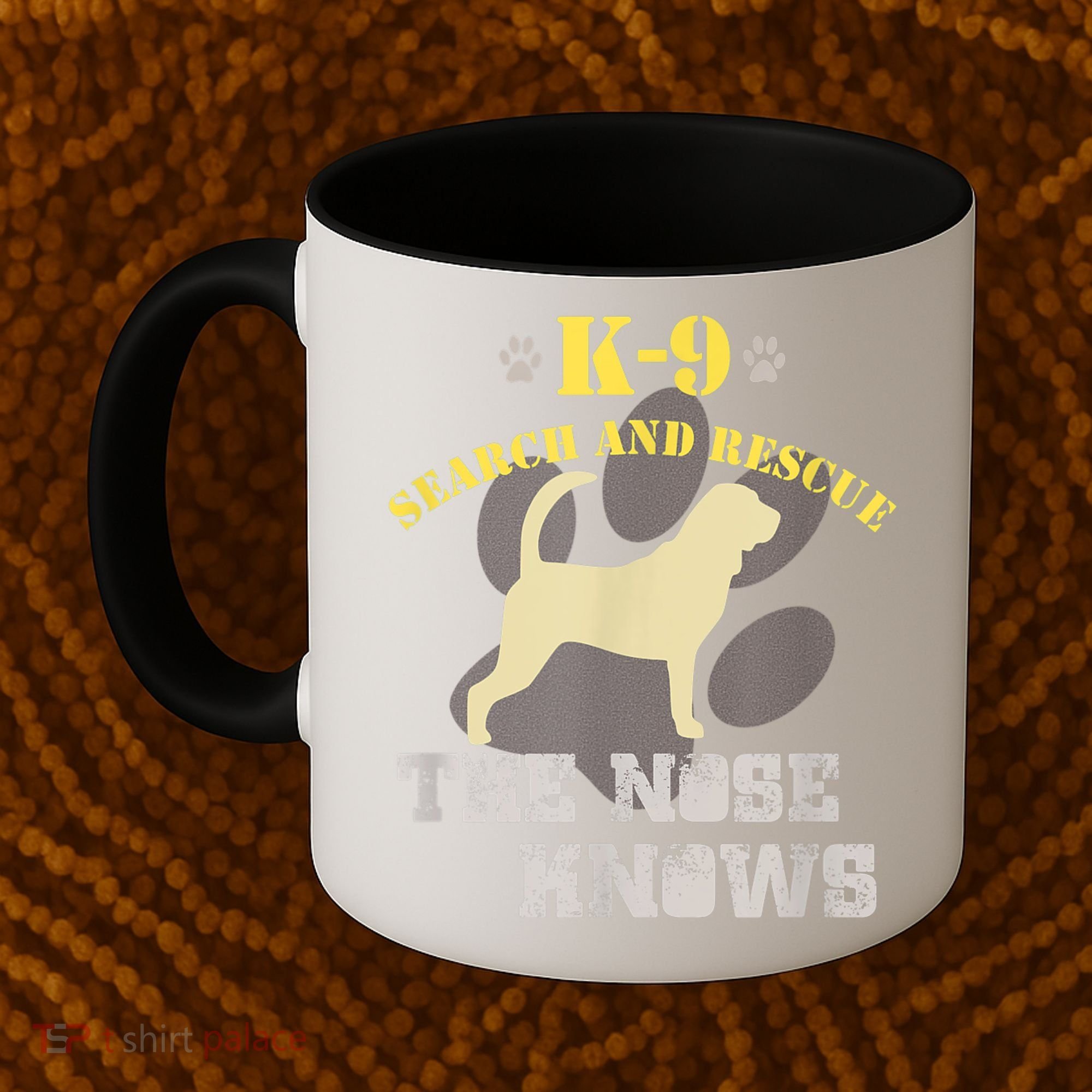 K9 Search & Rescue Dog Team Bloodhound Tracking SAR K9 Coffee Mug