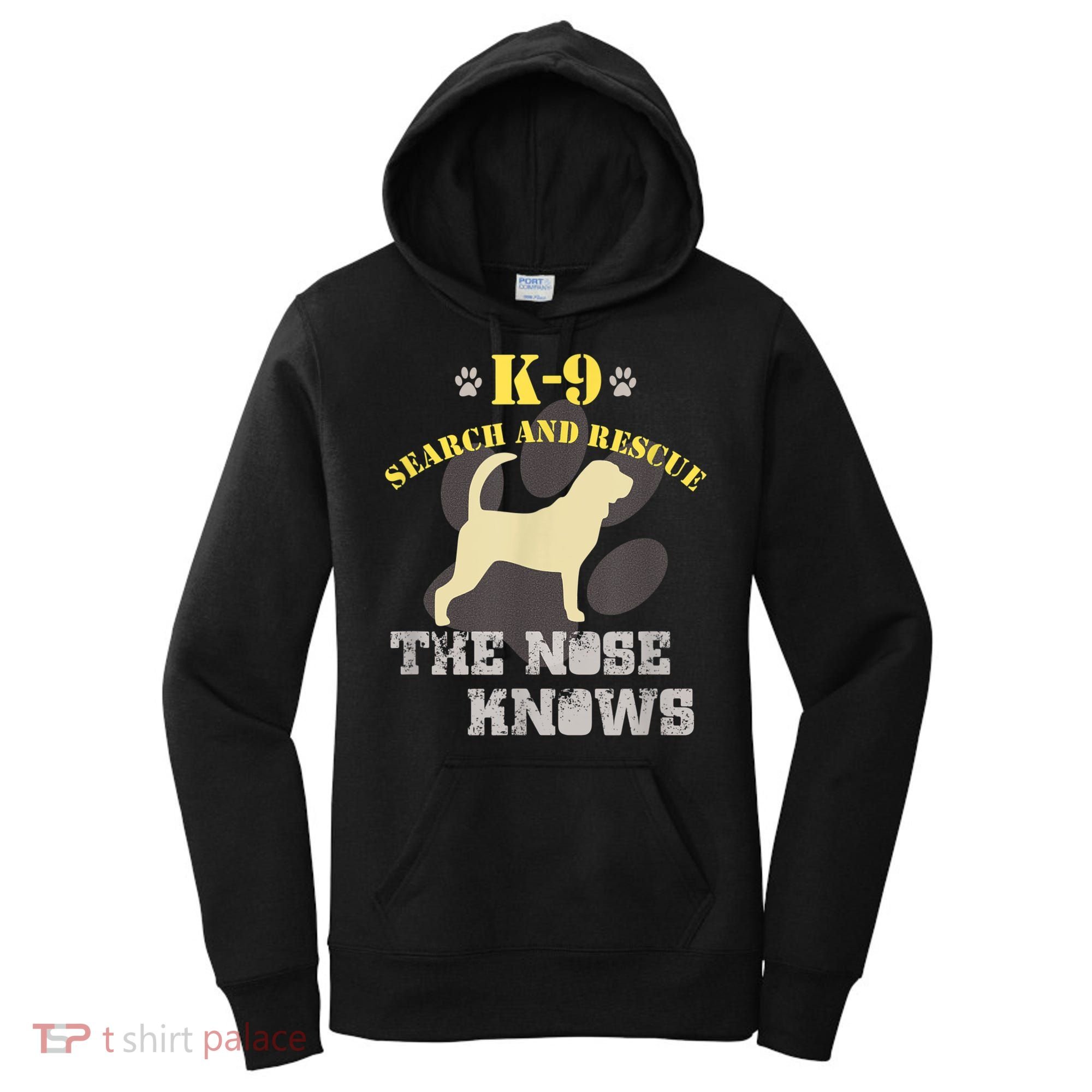 K9 Search & Rescue Dog Team Bloodhound Tracking SAR K9 Women's Hoodie