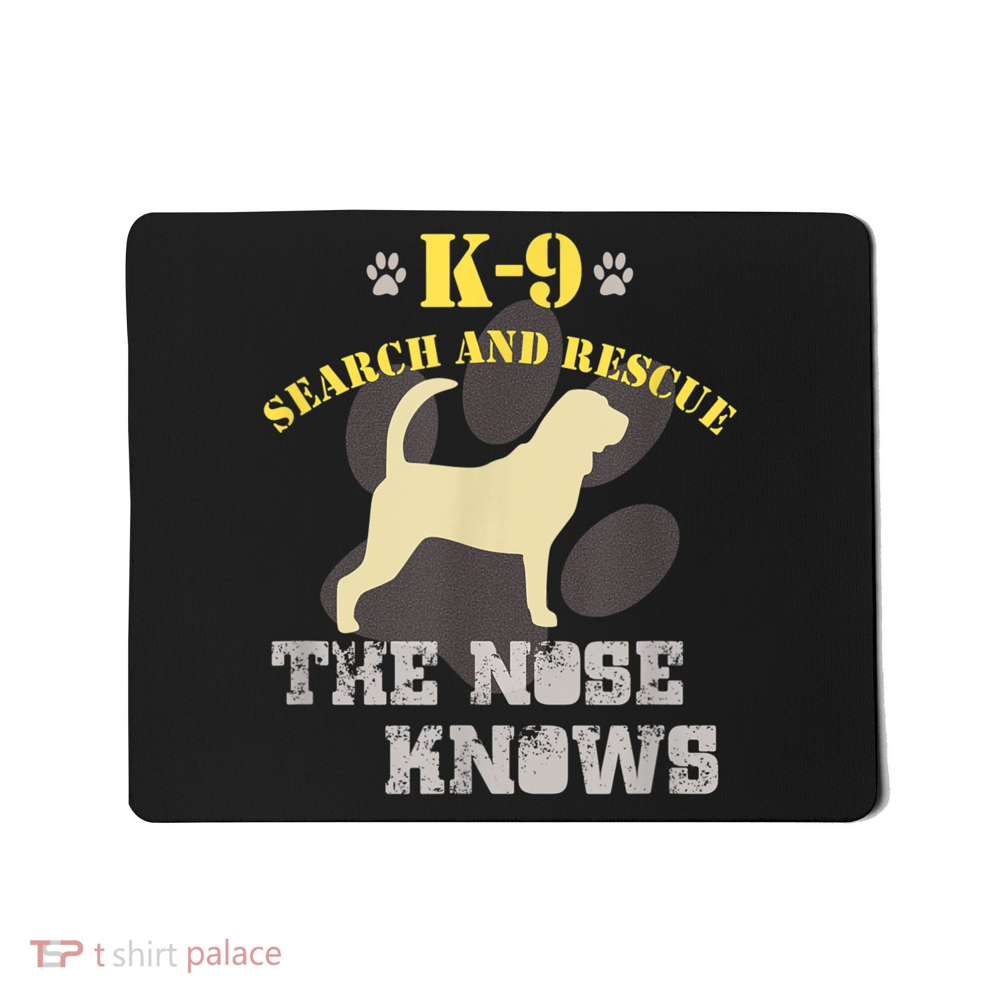 K9 Search & Rescue Dog Team Bloodhound Tracking SAR K9 Mousepad