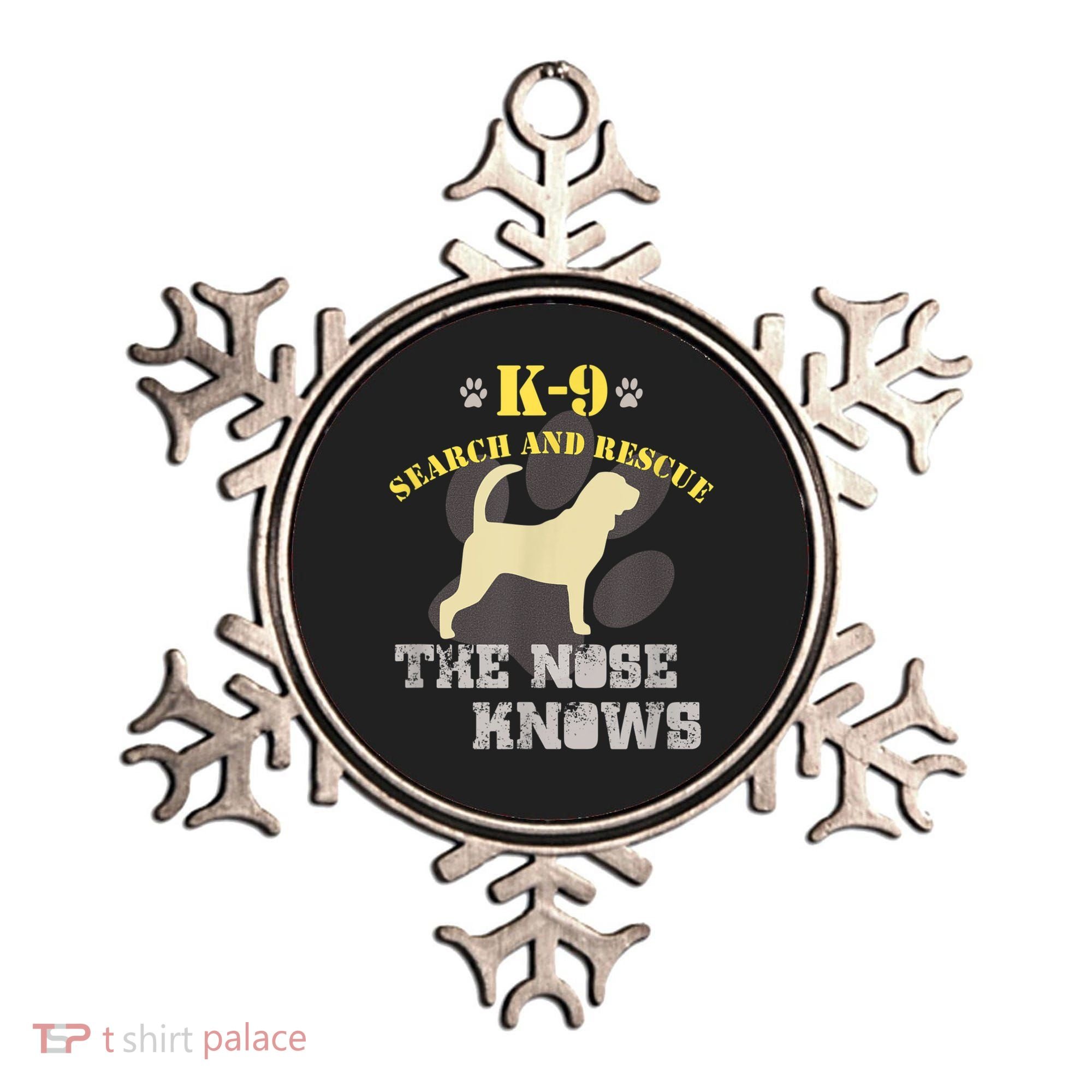 K9 Search & Rescue Dog Team Bloodhound Tracking SAR K9 Ornament