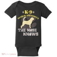 K9 Search & Rescue Dog Team Bloodhound Tracking SAR K9 Baby Bodysuit thumb 0