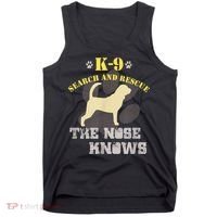 K9 Search & Rescue Dog Team Bloodhound Tracking SAR K9 Tank Top thumb 0