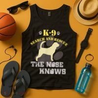 K9 Search & Rescue Dog Team Bloodhound Tracking SAR K9 Tank Top thumb 4