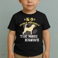 K9 Search & Rescue Dog Team Bloodhound Tracking SAR K9 Toddler T-Shirt thumb 2