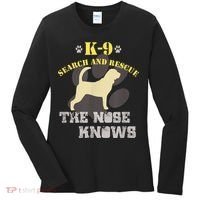 K9 Search & Rescue Dog Team Bloodhound Tracking SAR K9 Women's Long Sleeve Shirt thumb 0