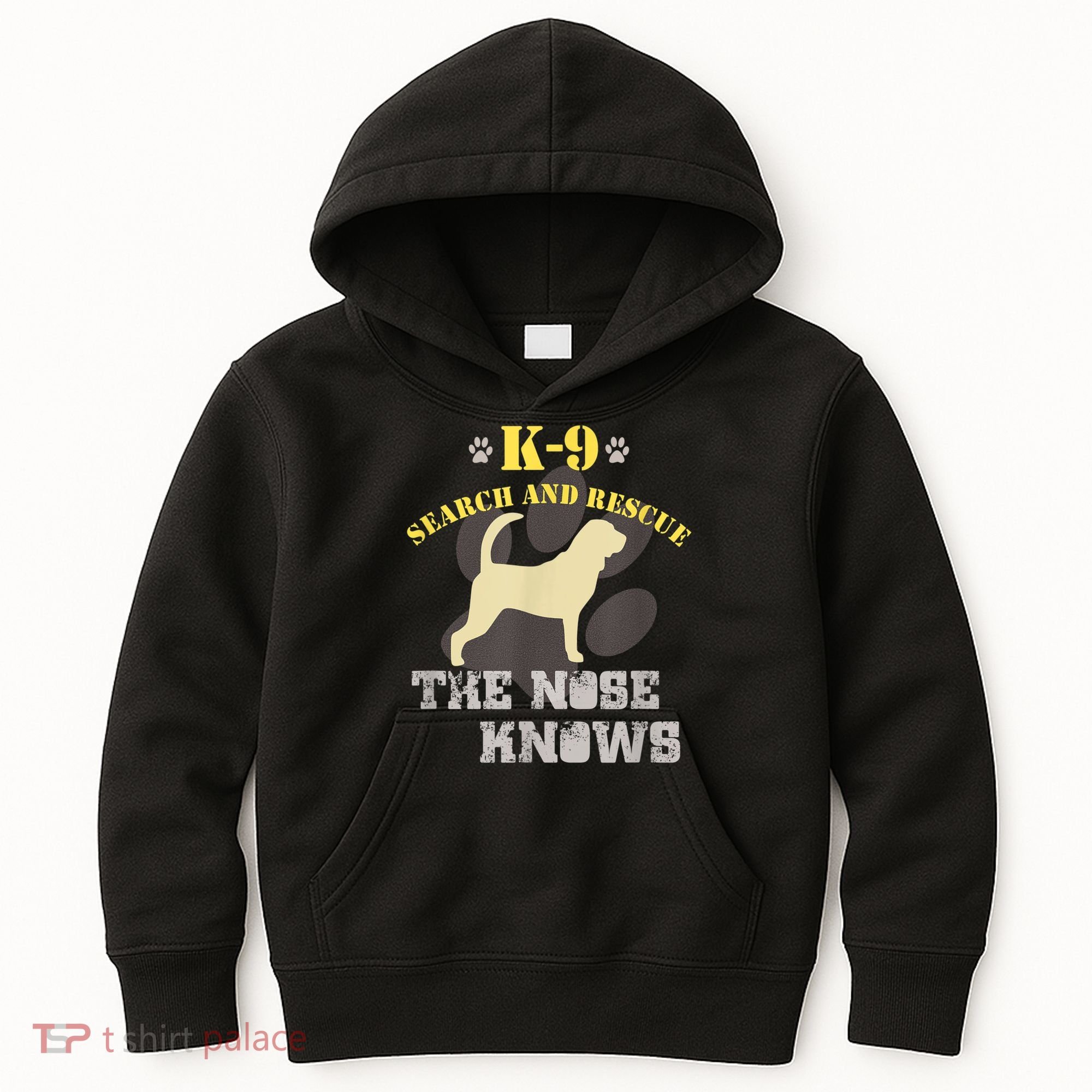 K9 Search & Rescue Dog Team Bloodhound Tracking SAR K9 Kids Hoodie
