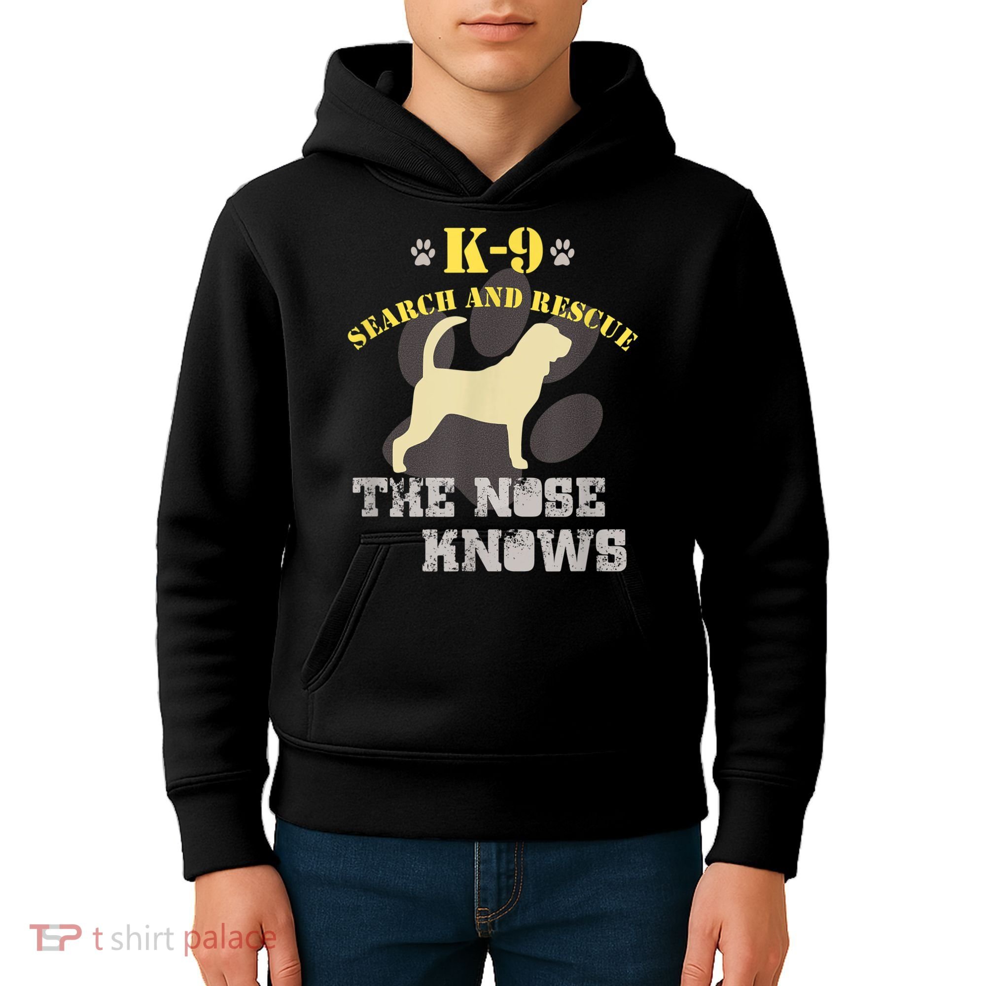 K9 Search & Rescue Dog Team Bloodhound Tracking SAR K9 Kids Hoodie