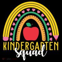 Kindergarten Squad Rainbow Education Bucket Hat thumb 4