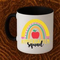 Kindergarten Squad Rainbow Education Coffee Mug thumb 2