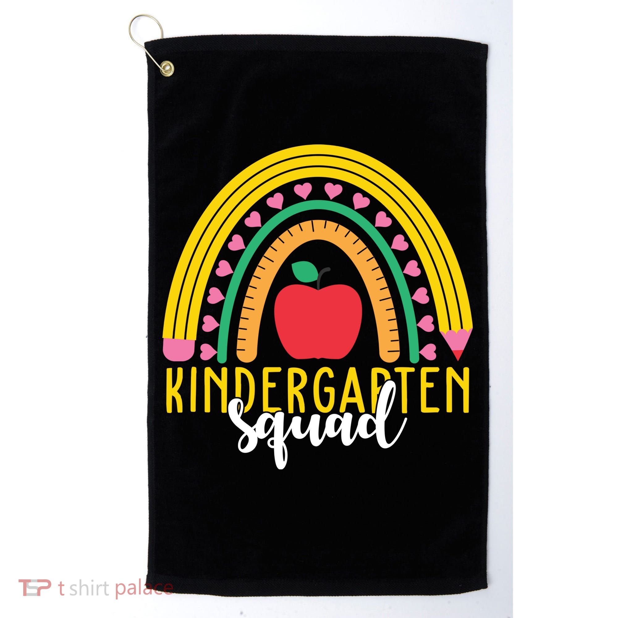 Kindergarten Squad Rainbow Education Golf Towel
