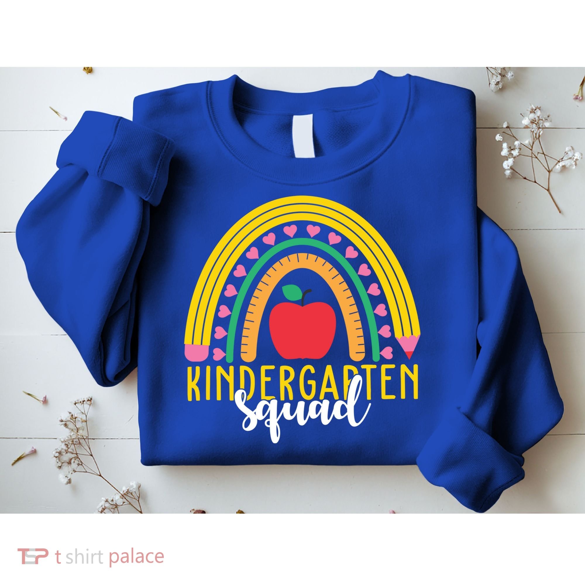 Kindergarten Squad Rainbow Education Sweatshirt