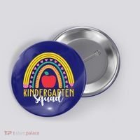 Kindergarten Squad Rainbow Education Button thumb 0