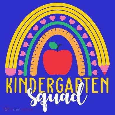 Kindergarten Squad Rainbow Education Ladies Essential Flowy Tank
