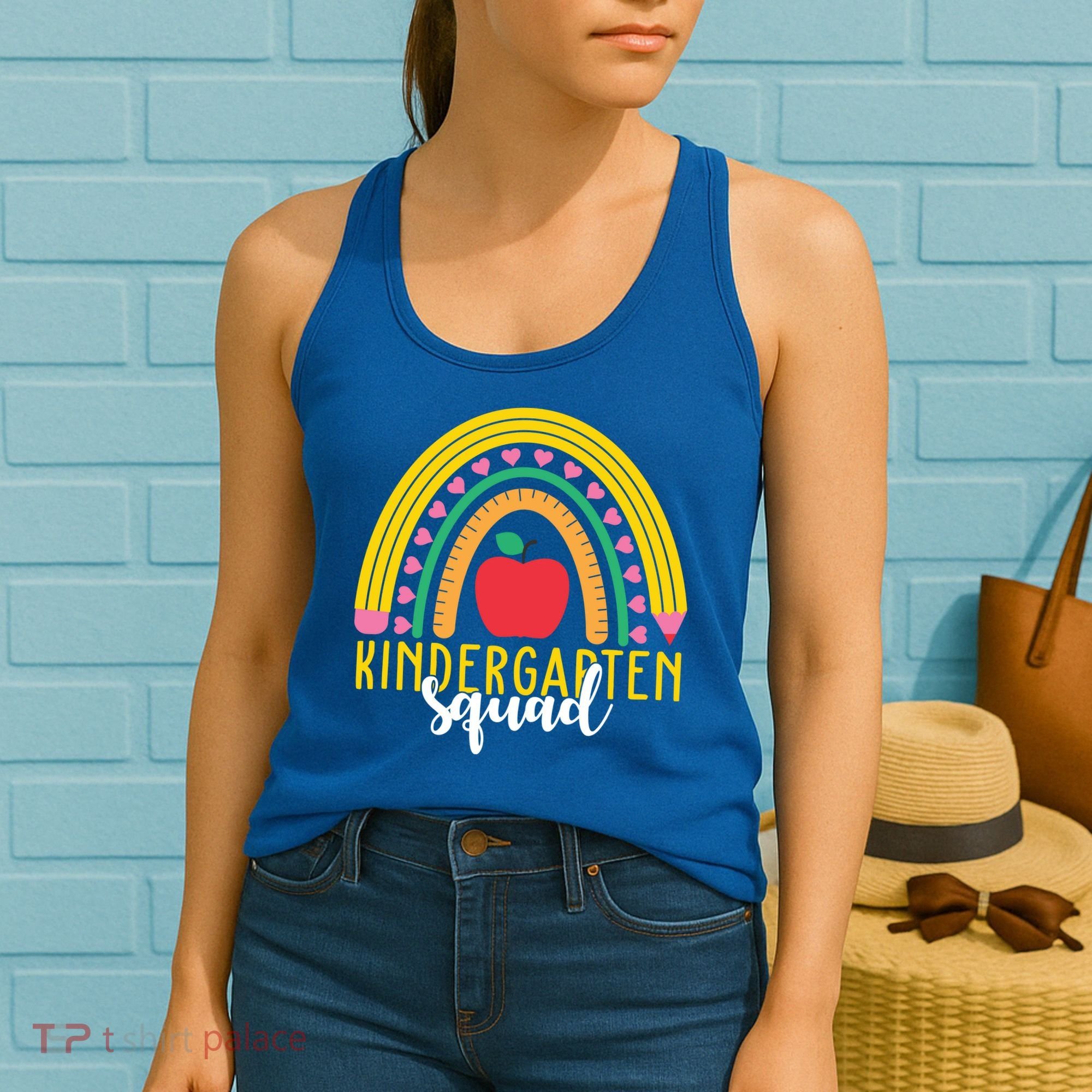 Kindergarten Squad Rainbow Education Women's Tank Top