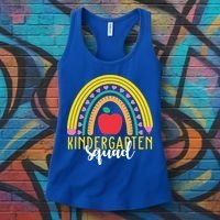 Kindergarten Squad Rainbow Education Women's Tank Top thumb 3