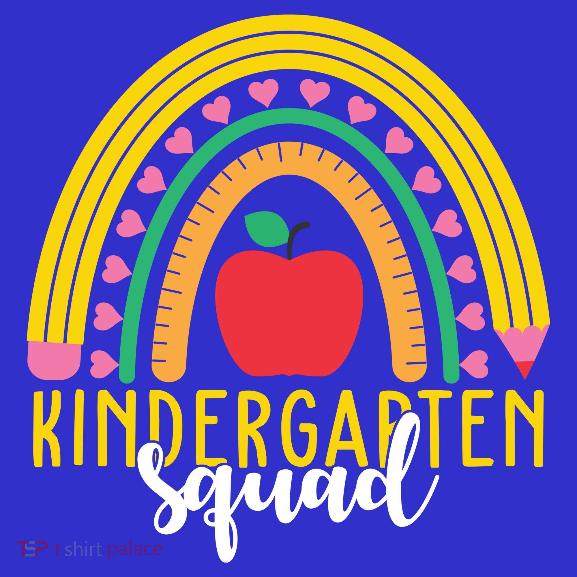 Kindergarten Squad Rainbow Education Toddler Hoodie
