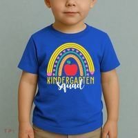 Kindergarten Squad Rainbow Education Toddler T-Shirt thumb 2