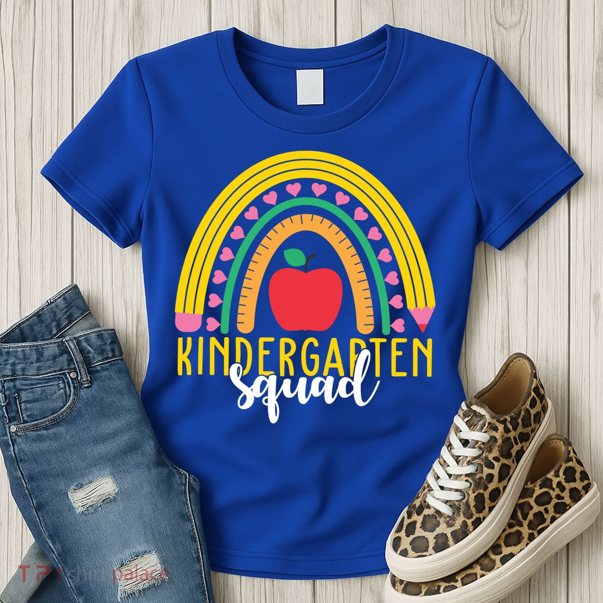 Kindergarten Squad Rainbow Education Women's T-Shirt