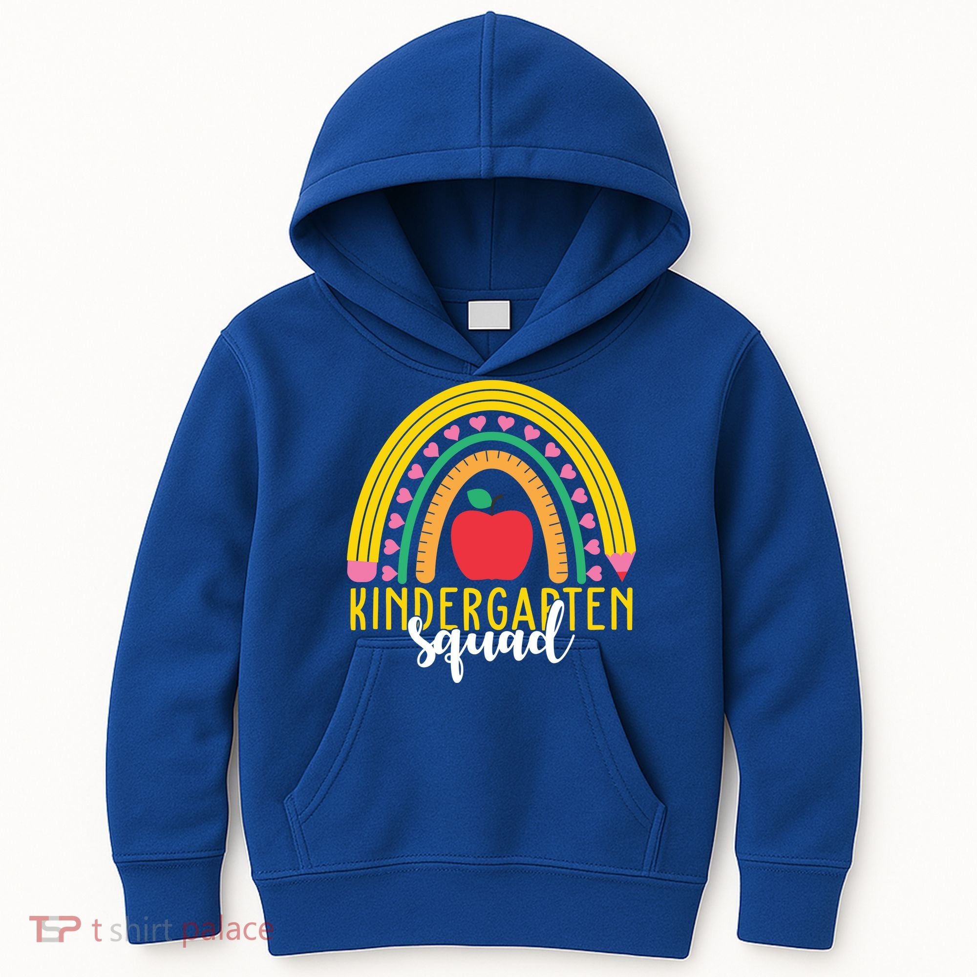 Kindergarten Squad Rainbow Education Kids Hoodie